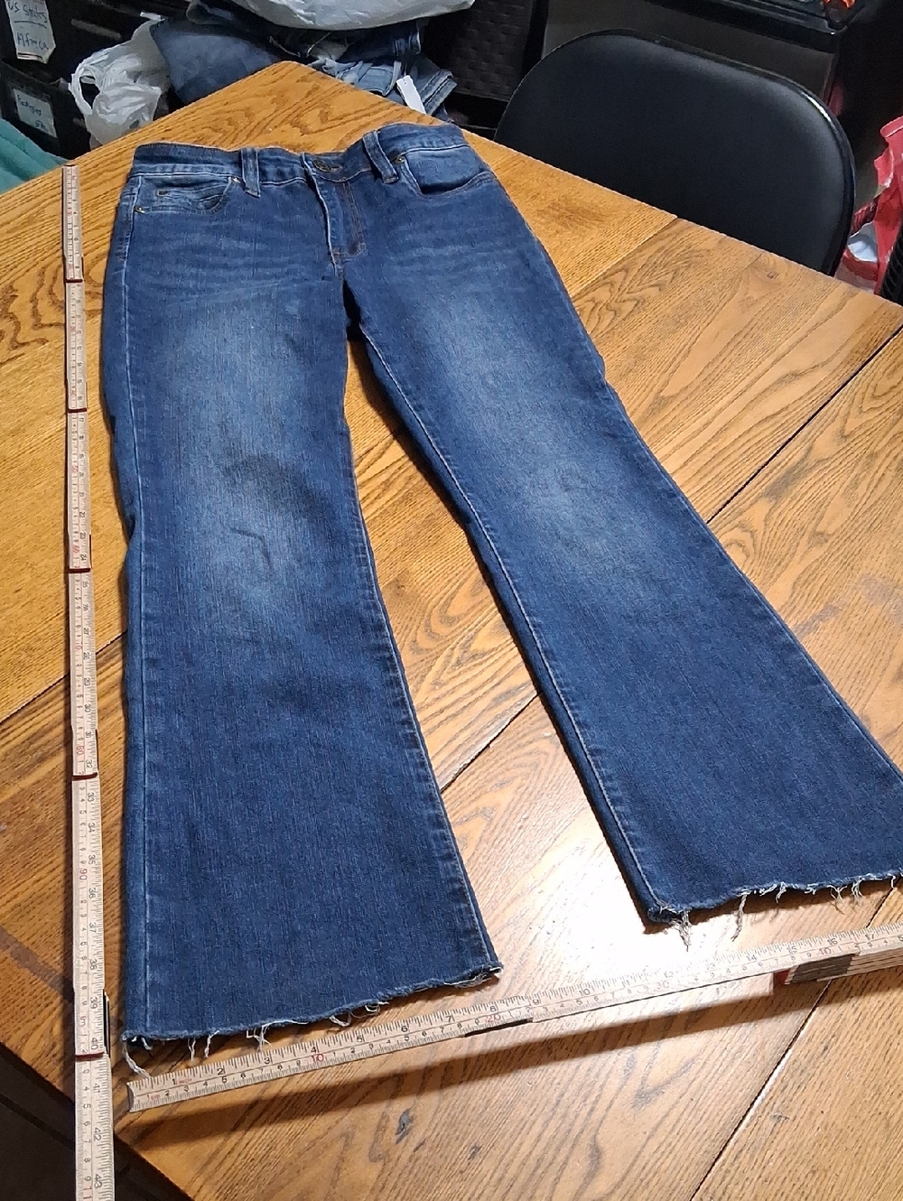 KUT FROM THE KLOTH Jeans Women 4 BLUE NICOLE Pants Used Boot Cut HIGH RISE FLARE